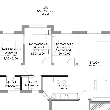 Sorkunde By Kyosai Parking Opcional Apartment *